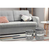 Jessar - Round Ottoman / Footstool with Storage, From the Baron Collection, Set of 2, Gray Velvet - 76-6-01533 - Mounts For Less