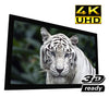 115″ 16:9 Reference PureBright 4K White Fixed-Frame Screen 2.4 Gain - 13-0207 - Mounts For Less