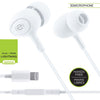 Escape - In-Ear Headphones with Lightning Plug, Built-in Microphone and Remote Control, White - 80-HF491WH - Mounts For Less
