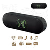 Escape Platinum SPBT009 Bluetooth Speaker Radio Alarm Clock Dual Alarm FM Micro SD USB Black - 80-SPBT009 - Mounts For Less