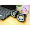HP Stereo Computer Speakers with 3.5 mm Jack and USB Power Supply, Black - 95-DHS-2111 - Mounts For Less