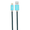 LAX - Lightning Cable, 10 Feet, Braided and Durable, Aqua - 78-131490 - Mounts For Less