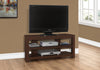 Monarch Specialties I 2554 Tv Stand, 42 Inch, Console, Media Entertainment Center, Storage Shelves, Living Room, Bedroom, Laminate, Brown, Contemporary, Modern - 83-2554 - Mounts For Less