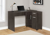 Monarch Specialties I 7349 Computer Desk, Home Office, Corner, Storage Drawers, 46"l, L Shape, Work, Laptop, Laminate, Brown, Contemporary, Modern - 83-7349 - Mounts For Less