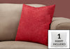 Monarch Specialties I 9326 Pillows, 18 X 18 Square, Insert Included, Decorative Throw, Accent, Sofa, Couch, Bedroom, Polyester, Hypoallergenic, Red, Modern - 83-9326 - Mounts For Less