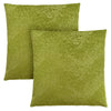 Monarch Specialties I 9329 Pillows, Set Of 2, 18 X 18 Square, Insert Included, Decorative Throw, Accent, Sofa, Couch, Bedroom, Polyester, Hypoallergenic, Green, Modern - 83-9329 - Mounts For Less