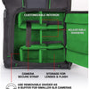 USA GEAR GRSLS17100GNEW DSLR Camera Backpack Green - 78-131380 - Mounts For Less