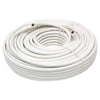 Coaxial cable 100ft RG-6 White "60% Braided" without connectors - 35-0032 - Mounts For Less
