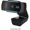 Adesso - 1080P HD WebCam, Auto Focus, Dual Built-in Microphone, Blue - 78-142499 - Mounts For Less