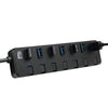 Adesso - 7-Port USB 3.0 HUB with Individual Power Switch, Black - 78-142510 - Mounts For Less