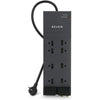 Belkin - 8-Outlet Low-Profile Surge Protector, 3550 Joules Protection, 12-Foot Cord, Black - - Mounts For Less