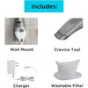 Black + Decker - Wireless Hand Vacuum Cleaner with Washable Filter and Wall Charger, White - 119-HNVC215B10 - Mounts For Less