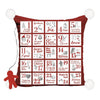 Chantal Lacroix - Advent Calendar Decorative Cushion (Christmas), 17" x 17" - 150-CCA766 - Mounts For Less