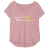 Chantal Lacroix - “Avec Mamie, c'est la belle vie” V-Neck T-shirt, Pink (6 Sizes Available) - - Mounts For Less