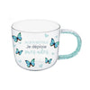 Chantal Lacroix - “Butterfly” Glass Cup, 350ml Capacity - 150-TAP647 - Mounts For Less