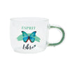 Chantal Lacroix - “Esprit Libre” Glass Cup, 350ml Capacity, Butterfly - 150-TEL630 - Mounts For Less