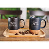 Chantal Lacroix - Father and Son Ceramic Mug Duo, Capacity 440ml, Black - 150-DTE277 - Mounts For Less