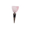 Chantal Lacroix - “Happiness” Rose Quartz Wine Stopper in Stainless Steel - 150-BAB825 - Mounts For Less