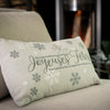 Chantal Lacroix - “Happy Holidays” Decorative Christmas Cushion, 20" x 12" - 150-CJF998 - Mounts For Less