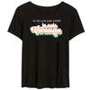 Chantal Lacroix - “Je suis vintage” Round Neck T-shirt, Black (6 Sizes Available) - - Mounts For Less