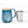 Chantal Lacroix - Porcelain Mug with Removable Infuser “Tree of Life”, 450ml Capacity - 150-TAV444 - Mounts For Less