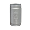 Chantal Lacroix - “Rire-Manger-Vivre” Stainless Steel Thermos, 18oz Capacity, Gray - 150-TRM306 - Mounts For Less