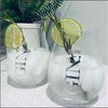 Chantal Lacroix - Set of 2 “Chin Gin” Gin Glasses, Capacity of 375 ml - 150-EVG416 - Mounts For Less