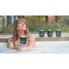 Chantal Lacroix - Set of 4 Insulated Stainless Steel Tumbler “Let's Enjoy Life”, Black - 150-VIV798 - Mounts For Less