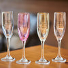 Chantal Lacroix - Set of 4 “La vie” Champagne Glasses, Capacity of 150ml - 150-ECV869 - Mounts For Less