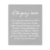Chantal Lacroix - “To you that I love” Fleece Throw, 50" x 60", Gray - 150-JPM635 - Mounts For Less