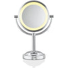 Conair TGBE4RC - Bilateral Floor Mirror, 5x and 1x Magnification, Soft Lighting, Chrome Finish - 65-320053 - Mounts For Less