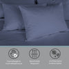 Cotton House - Bamboo Sheet Set, Hypoallergenic, Double Size, Blue - 57-SS450BAMD-NAVY - Mounts For Less