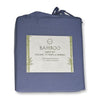Cotton House - Bamboo Sheet Set, Hypoallergenic, Double Size, Blue - 57-SS450BAMD-NAVY - Mounts For Less