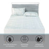 Cotton House - Charcoal Infused Mattress Protector, Waterproof, King Size, White - - Mounts For Less