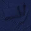 Cotton House - Wrinkle-Free Microfiber Sheet Set, Double Size, Dark Blue - 57-SSS-MICROF-120-D-NAVY - Mounts For Less