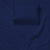 Cotton House - Wrinkle-Free Microfiber Sheet Set, Twin Size, Dark Blue - 57-SSS-MICROF-120-T-NAVY - Mounts For Less