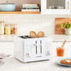 Cuisinart - 4-Slice Toaster, Wide Slots, 7 Shades Settings, White - - Mounts For Less