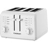Cuisinart - 4-Slice Toaster, Wide Slots, 7 Shades Settings, White - - Mounts For Less