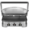 Cuisinart - 5-in-1 Griddler Cooking Grill, Reversible Non-Stick Plates, Brushed Stainless Steel - 95-CGR-4NEC - Mounts For Less