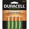 Duracell - Pack of 4 AA Rechargeable Batteries Precharged, Long Lasting - 78-139711 - Mounts For Less