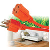 Elink - 1 Outlet Outdoor Electrical Extension Cord, 50 Feet Length, Orange - 80-EX-684 - Mounts For Less