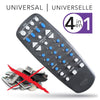 Elink - 4 in 1 Universal Remote Control, Easy to Handle, Black - 80-URC-383 - Mounts For Less
