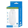 Elink CMR609 - Wireless Rechargeable Scroll Mouse, 1600DPI, 2.4Ghz, White - 80-CMR609 - Mounts For Less