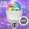 Elink EK1481 - LED Party Light Bulb, 360° Rotating, RGB, 3 Watts - 80-EK1481 - Mounts For Less