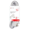 Elink - Indoor Electrical Extension Cord, 1 Outlet, 12 Feet Length, White - 80-EX-903 - Mounts For Less