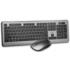 Elink KBR623 - Wireless Keyboard and Mouse Set, Rechargeable, 2.4GHz, Black - 80-KBR623 - Mounts For Less