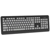 Elink KBR647 - Rechargeable Wireless Keyboard, 105 Keys, 2.4Ghz, Black - - Mounts For Less