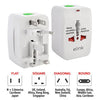 Elink - Universal Travel Adapter with Surge Protector, For Over 150 Countries - 80-EL-3614 - Mounts For Less