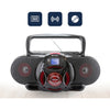Emerson - Portable BoomBox with CD Player and Cassette, Bluetooth, AM/FM Radio, USB Input, Red - 78-141495 - Mounts For Less