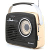 Emerson - Portable Retro Radio with Rechargeable Battery, Bluetooth 5.0 - 78-141298 - Mounts For Less